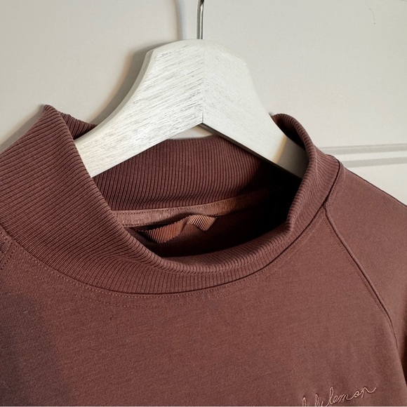 lululemon athletica Up High Pullover Sweatshirt - Mock Neck - Spanish Oak - Picture 9 of 14